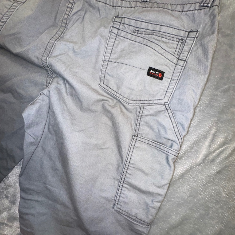 ARIAT‎ FR M4 Low Rise Boot Cut Flame Resistant Work Pants Mens 44x36 Gray Cargo - Picture 9 of 12